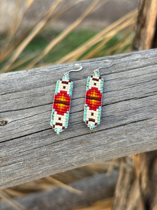 Loom Beaded Southwestern Earrings