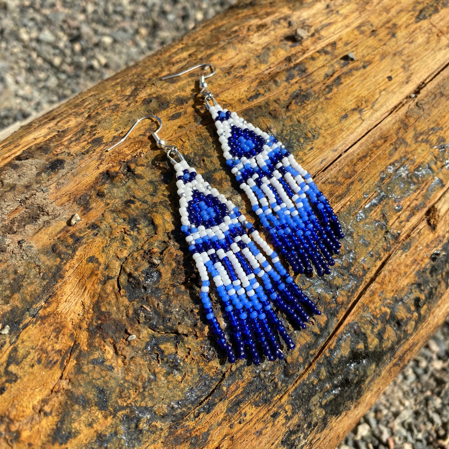 Fringe Beaded Earrings