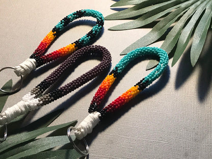 The Foxtail Beaded Keychain