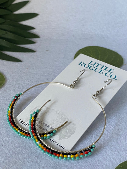 Double Layer Statement Earrings