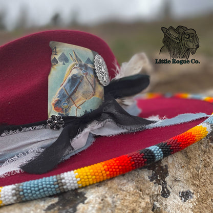 Little Rogue x 23+ Collab Beaded Flat Brim Hat