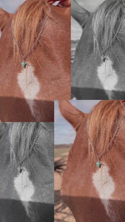 The Dainty Cowgirl - Kingman Turquoise and Cross Necklaces